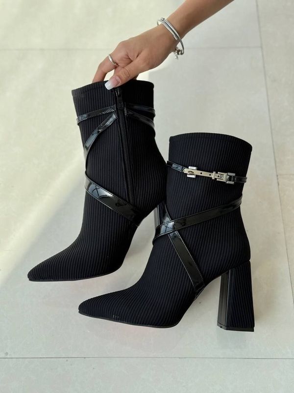 نیم بوت ضربدی پاشنه 9سانت