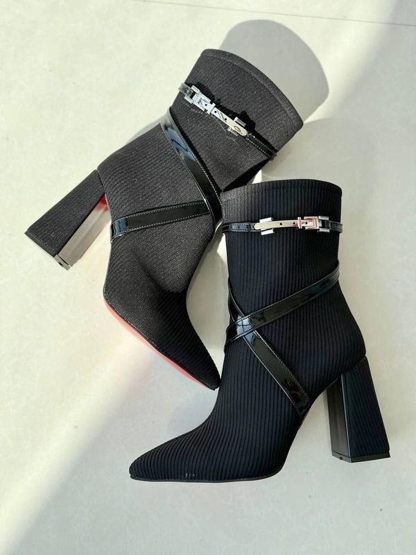 نیم بوت ضربدی پاشنه 9سانت