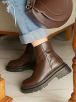 نیم بوت عاجدار بغل زیپ