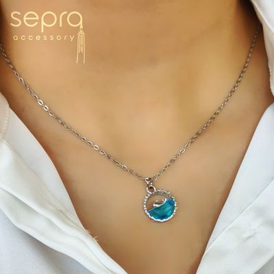 گردنبند زنانه دریا استیل رنگ ثابت