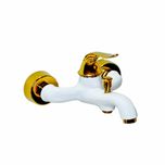 شیر حمام مدل سزار سفید طلایی (5 سال گارانتی)