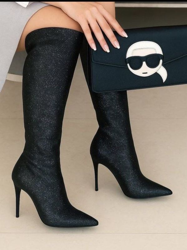 بوت مجلسی نگینی پاشنه9سانت