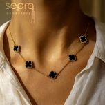 گردنبند ونکلیف طلایی استیل رنگ ثابت