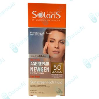 فلوئید ضد آفتاب ایج ریپیر نیوژن SPF50 (بژ روشن) سولاریس