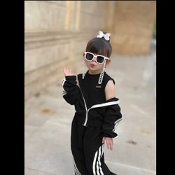 ست بچگانه سوییشرت شلوار سه خط