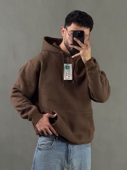 هودی وارداتی LANE SEVEN قهوه ای