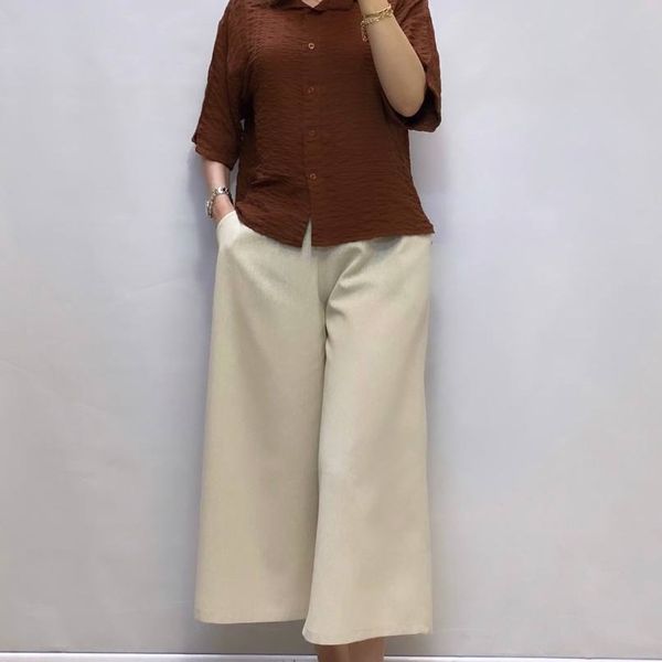 شلوار دامنی لینن