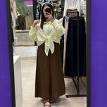 کراپ شومیز گره ای پفکی