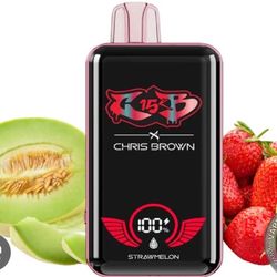 پاد یکبار مصرف توت فرنگی طالبی 15000پاف کریس بروان | 15K Chris Brown stramelon