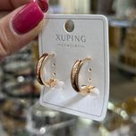 گوشواره ژوپینگ حلقه ساده کد 1138