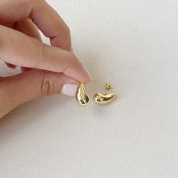 گوشواره بوتگا سایز کوچک طلایی