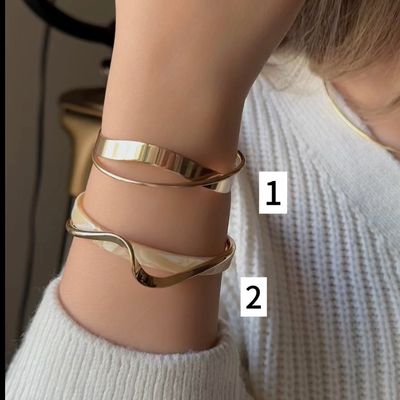 دستبند موج طلایی