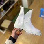 نیم بوت خرچنگی زنانه رنگ سفید