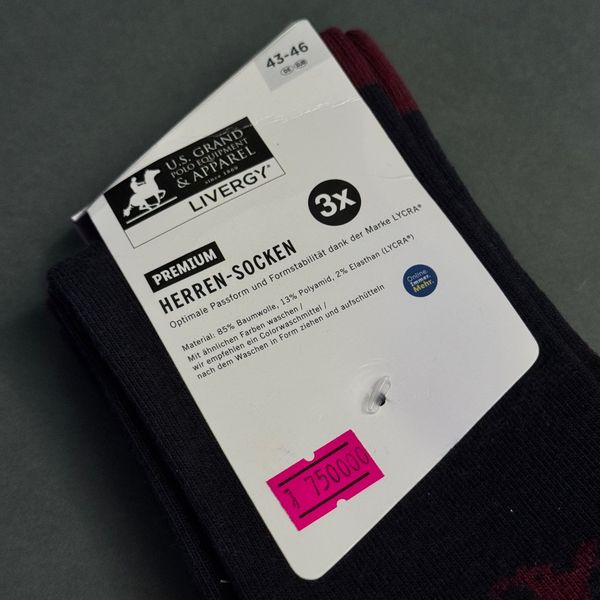 پک جوراب اورجینال livergy men