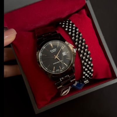 ساعت کاسیو کوارتز و دستبند رولکس مردانه