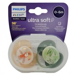 پستانک 6-0 ماه اونت طرح طوطی بسته دو عددی