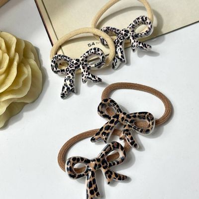 کش مو پاپیونی پلنگی جفتی