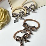 کش مو پاپیونی پلنگی جفتی