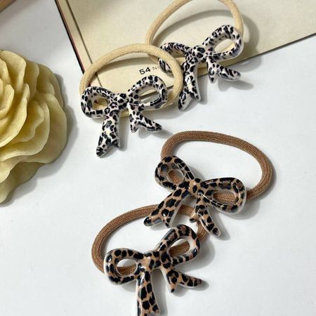 کش مو پاپیونی پلنگی جفتی