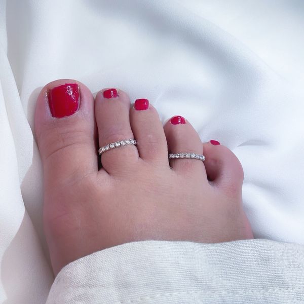 انگشتر پا کشی مدل تنیسی رنگ ثابت