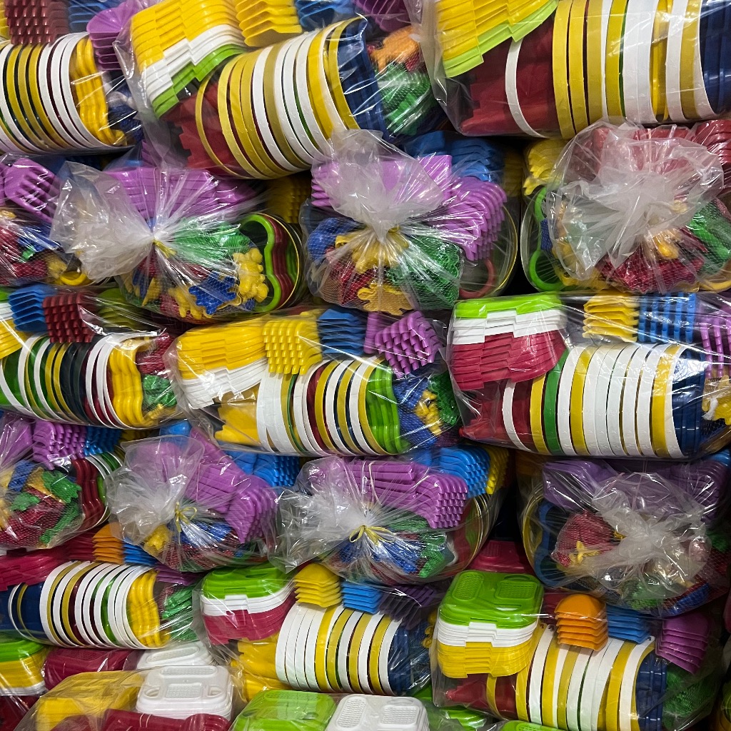 سطل قلعه مربع متوسط بسته 24 عددی