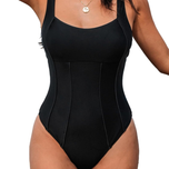 مایو یک تکه زنانه اورجینال برند کاپشی cupshe مشکی