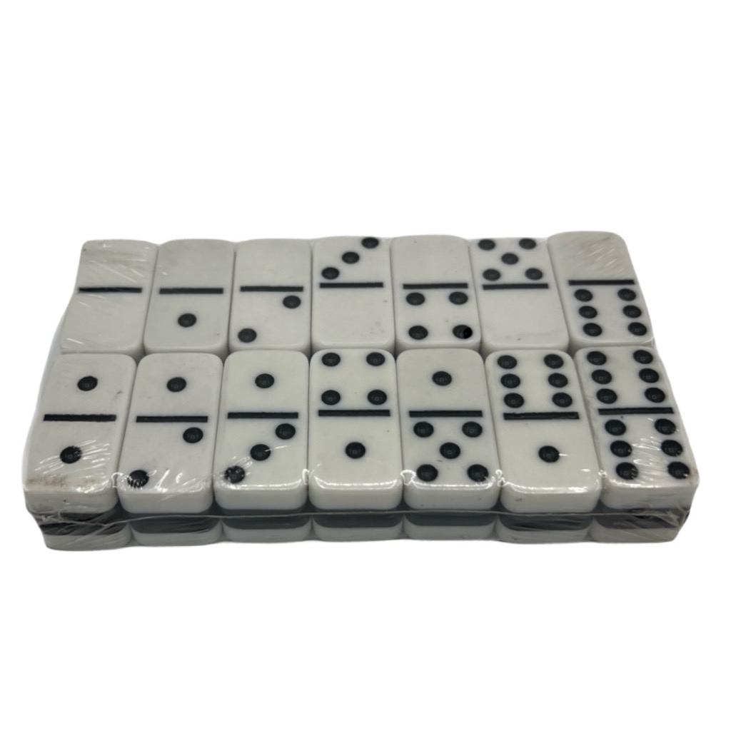 دومینو سفید پشت مشکی کد 66