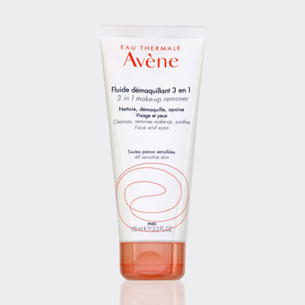 پاک کننده آرایش اون فلوئید 3 منظوره 100 میل مدل Avene 3 in 1 Makeup remover