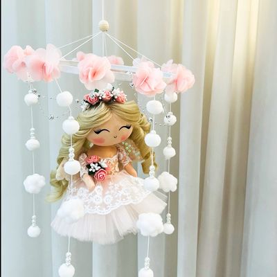 عروسک فرشته آویز موزیکال کد 11