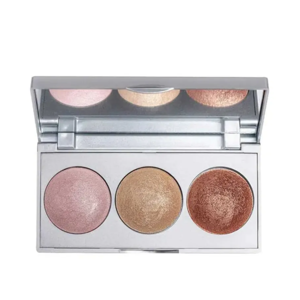 پالت سه عددی هایلایتر GOLDEN ROSE مدل strobing