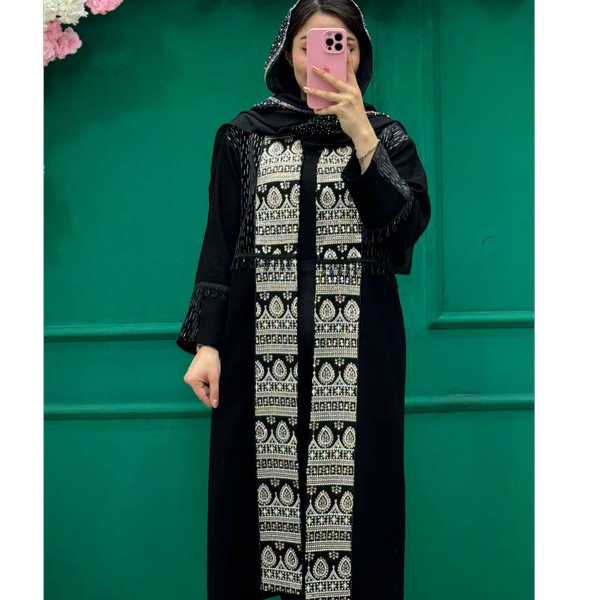 مانتو کرپ لمه سوزندوزی