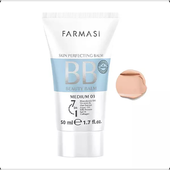 کرم پودر  بی بی فارماسی شماره 03 رنگ متوسط |  Faemasi BB Cream Beauty Balm No 03 Medium