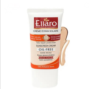 کرم ضد افتاب و ضد لک الارو مدل Spot Solution SPF50 رنگ بژ طبیعی  |  Ellaro Spot Solution Cerm SPF50 Natural Beige