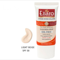 کرم ضد افتاب و ضد لک الارو مدل Spot Solution SPF50 رنگ بژ روشن  |  Ellaro Spot Solution Cerm SPF50Light Beige