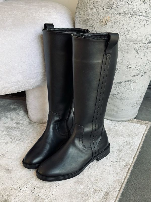 چکمه بلند ساده بغل خط