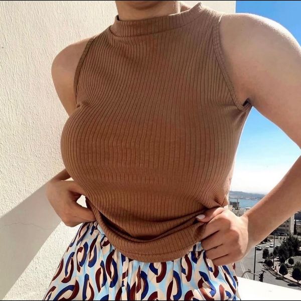 تاپ راحتی و زیر مانتویی یقه گرد