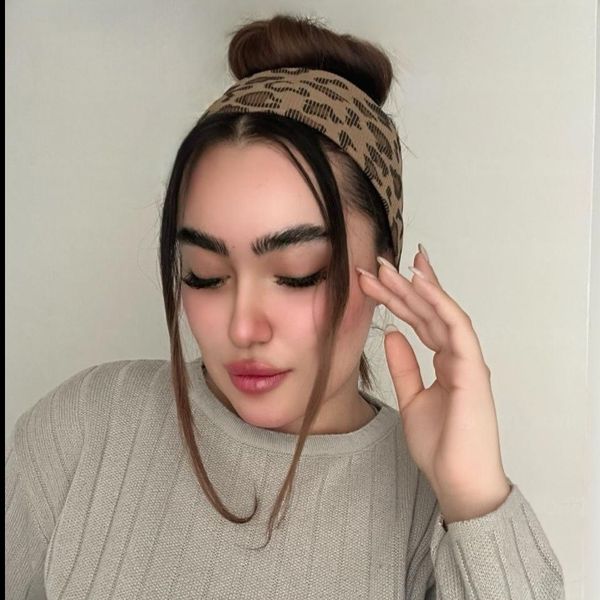 هدبند کبریتی نخ پنبه پلنگی (ساده)