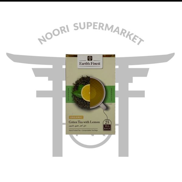 چای سبز اورگانیک اورگانیک تی بگ با طعم لیمو 25 عددی