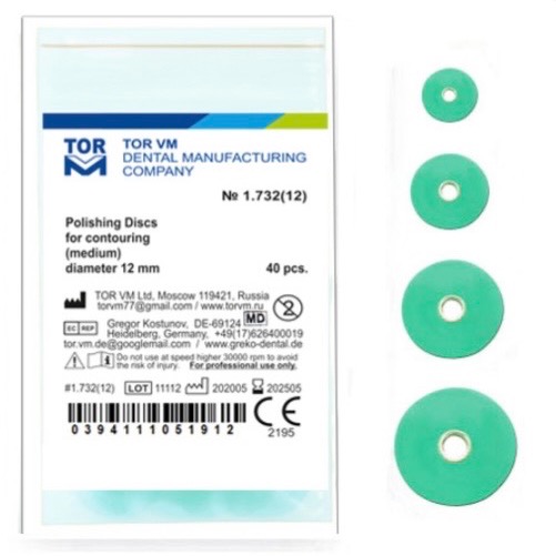 دیسک پرداخت مرکزدار Torvm 12.7 mm  مشابه 3m معمولی 50 عددی کد 1.732 PE