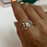 انگشتر اسم نقره با طراحی اختصاصی
