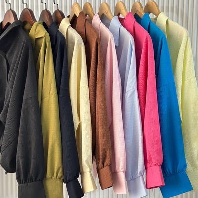 کراپ شومیز گره ای پفکی