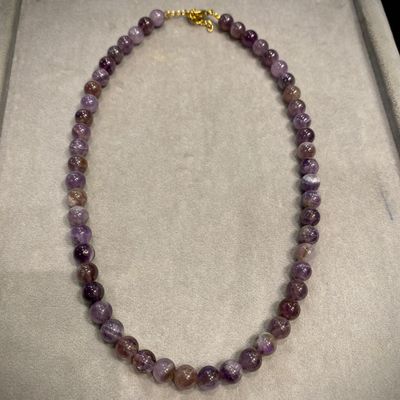 گردنبند آمیتیست سایز۸mm