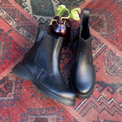 نیم بوت بغل کش و زیپ کد 8