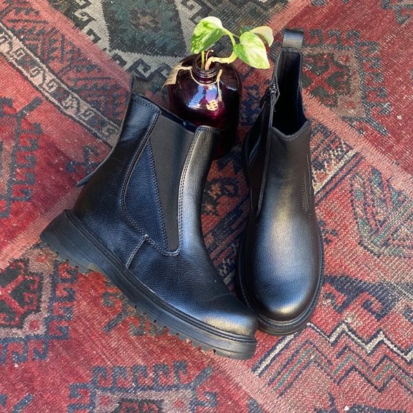 نیم بوت بغل کش و زیپ کد 8