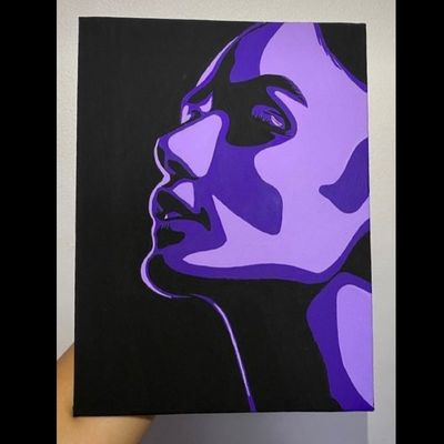 تابلو مینیمال دختر