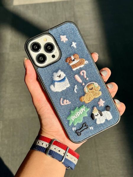 قاب آیفون جین Kitten & Puppy🐶🐈