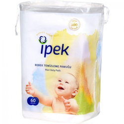 پد تمیز کننده پنبه ای ایپک (پنبه لیف) ipek بسته 60 عددی