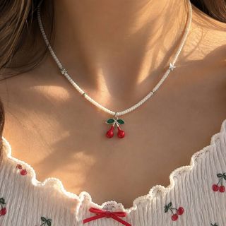 گردنبند چری پینترستی 🍒