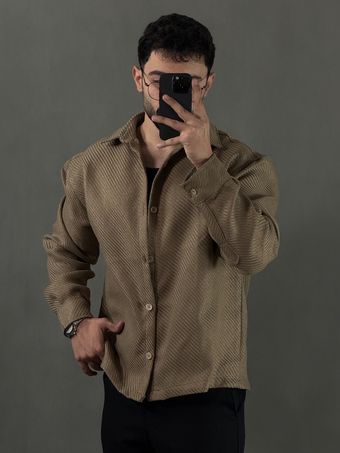 پیراهن فوتر کجراه نسکافه ای