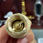 شیر یکطرفه برنجی